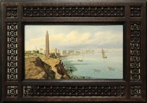 Carlo Mancini - Cleopatra's Needle in Alexandria, Egypt